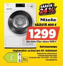 Miele - Kulvausrumpu