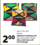 Aakkoset-makeispussit