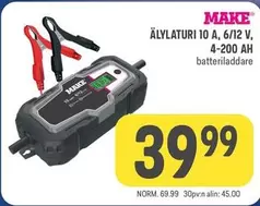 ÄLYLATURI 10 A, 6/12 V, 4-200 AH