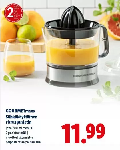 Sähkökäyttöinen sitruspuristin