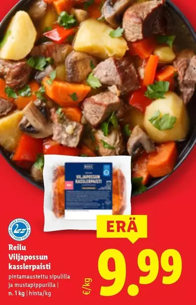 Viljapossun kasslerpaisti