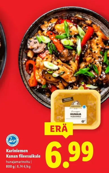 Kanan fileesuikale hunajamarinoitu