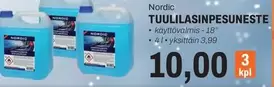 Nordic - TUULILASINPESUNESTE