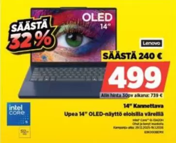 Intel - 14" Kannettava