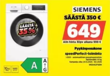 Siemens - Pyykinpesukone