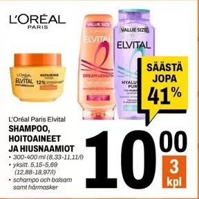 SHAMPOO, HOITOAINEET JA HIUSNAAMIOT