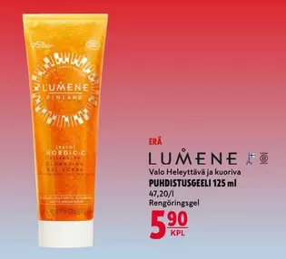 Nordic - Valo Heleyttävä ja kuoriva PUHDISTUSGEELI