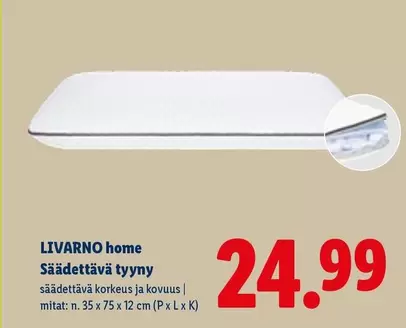 Säädettävä tyyny