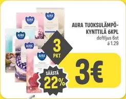 TUOKSULÄMPÖ-KYNTTILÄ 6KPL