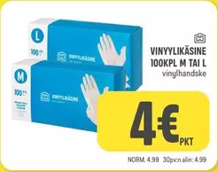 VINYYLIKÄSINE 100KPL M TAI L