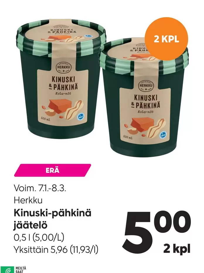 Original - Kinuski-pähkinä jäätelö