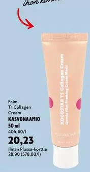 T1 Collagen Cream KASVONAAMIO