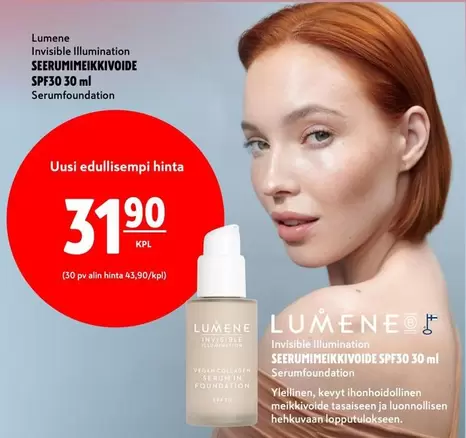 Invisible Illumination SEERUMIMEIKKIVOIDE SPF30 30 ml