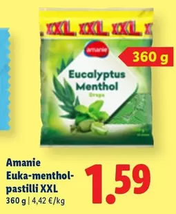 Euka-menthol- pastilli XXL