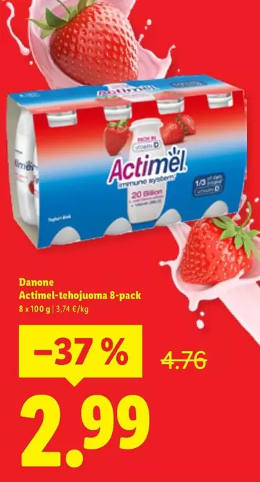 Actimel-tehojuoma 8-pack