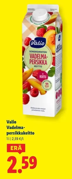 Vadelma-persikkakeitto