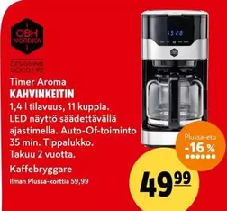 Obh Nordica - Timer Aroma KAHVINKEITIN