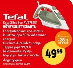 EasyGliss Eco FV5781E1 HÖYRYSILISTYSRAUTA