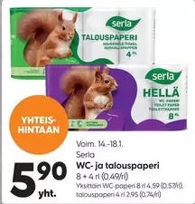 WC- ja talouspaperi