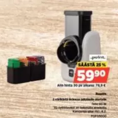 A sähköistä tehoisa jokapaikan aterialle