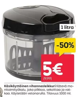 Käsikäyttöinen vihannesleikkuri