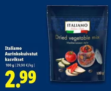 Aurinkokuivatut kasvikset