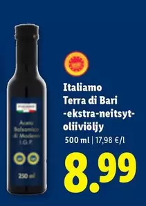 Terra di Bari -ekstra-neitsyt-oliiviöljy