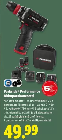 Performance Akkuporakonesetti