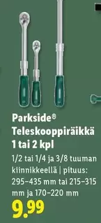 Teleskooppiräikkä 1 tai 2 kpl