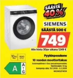 Siemens - Pyykinpesukone