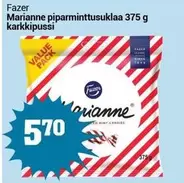 Marianne piparminttusuklaa 375 g karkkipussi