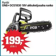 Ryobi - ONE+ OCS1830 18V akkuketjusaha runko