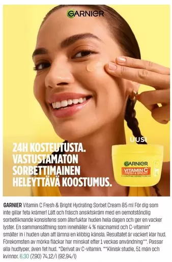 Vitamin C Fresh & Bright Hydrating Sorbet Cream 85 ml