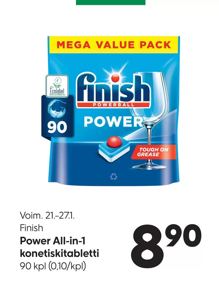 Power All-in-1 konetiskitabletti