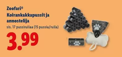 Koirankakkapussit ja annostelija