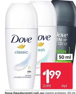 Deodorantti roll-on Useita erilaisia