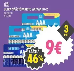 SÄÄSTÖPARISTO AA/AAA 10+2