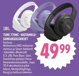 JBL - TUNE 770NC-VASTAMELU-SANKAKUULOKKEET