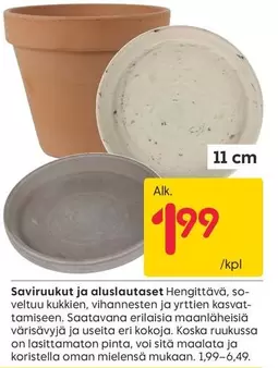 Saviruukut ja aluslautaset