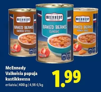 Valkoisia papuja kastikkeessa