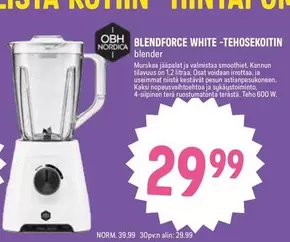 Obh Nordica - BLENDFORCE WHITE -TEHOSEKOITIN