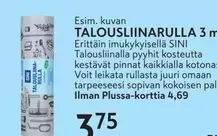 Sini - TALOUSLIINARULLA 3 m