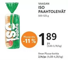 ISO PAAHTOLEIVÄT