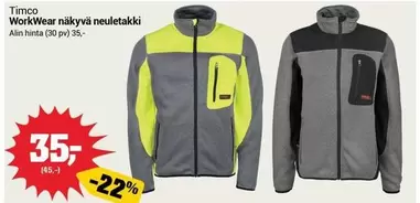 WorkWear näkyvä neuletakki