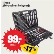 216-osainen hylsysarja