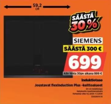 Siemens - Induktiotaso