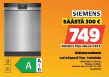 Siemens - Astianpesukone