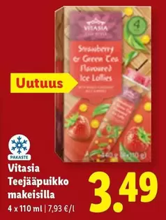 Teejääpuikko makeisilla