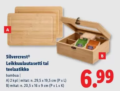 Leikkuulautasetti tai teelaatikko