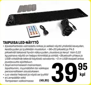 TAIPUISA LED-NÄYTTÖ